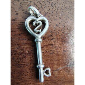 Sterling Silver .925 JWBR Jane Seymour Open Heart Key Pendant Love